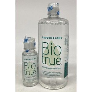 Biotrue Multi-Purpose Solution 16 oz Bottle & 2 oz Travel Size EXP 01/24